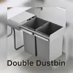 KELLEN Dust bin for Modular Kitchen || Double sliding Dustbin