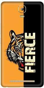 instyler Gionee Marathon M5 Plus Vinyl Tiger Printed Mobile Skin Sticker with Scratch Resistant Lamination