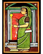 DECOR ADVENTURES Yashoda by Jamini Roy Wall Painting 18 x 14 inch