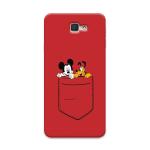 MobiEra Samsung Galaxy J7 Prime Multicolor Pocket Mouse Design Plastic Hard Case Cover