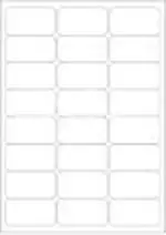 Novajet Mpl 24L Labels (Per A4 Sheet) Size Multi Purpose Self Adhesive Labels (Label Size 64 X34 Mm) (Pack Of 50 Sheets)