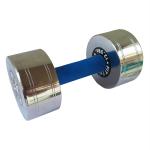 Body Maxx Stainless Steel 2 Dumbbells 15Kg Chrome Round With Grip (Set Of 2)