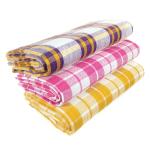 AHMADUN Check Bath & Beach Towel Cotton Comfortable Size (32*66) pack of 2