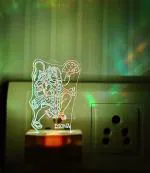 DIONA Clear Hanuman Parvat Pavan Putra 3D Color Changing Light LED Night Lamp 10 cm