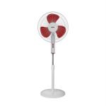 Onix Enthusing Generations 400 Mm 3 Blade Pedestal Fan, White, Red