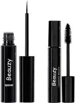 KA CAYLA Beauzy Zap Ultra Dry Dark Horse Black Mascara and Gel Eyeliner Combo (Pack of 2)
