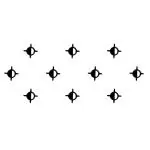 Comet Busters Round Traditional Black Bindi (BIN391) Pack of 1