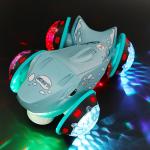 KTRS ENTERPRISE Electric Ox Demon Tractor Toy Car Music Light Rotation Interaction Stunt Walking Tractor Model