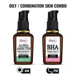 StBotanica Oily/Combination Skin Combo | Alpha Arbutin 2% Face Serum + Salicylic Acid 2% Face Serum (20 ml Each)