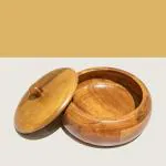 GROHOME Wood Chapati Box Casserole Dabba Hot Case Tong for Kitchen & Dining Table Serving to Guests Wooden Hot Pot Casserole Dish with Lid