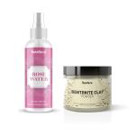 BEAFACE Combo Pack Bentonite Clay powder External Detoxification and Rose water for Skin (2x100gm)