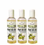Roseka Cold Pressed Extra Virgin Olive Oil 200ml For Beautiful Hair And Skin (300ml), Pack Of 3
