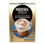 Nescafe Gold Cappuccino Unsweetened Ouch, 120 Gm (Pack Of 8) - Imported from UK
