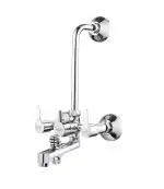 Prestige Fusion brass 3 in 1 wall mixer For Bathroom (silver)