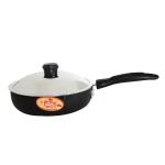 Black Diamond 3.2 mm Hard Anodised Fry Pan (with induction) with Lid - 22cm