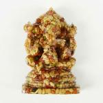 Jag Mohan Yogesh Annapurna Ganesh God Idol (Multicolour, 9X4X4Cm) - Set Of 2