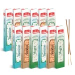 ARCHITA Yog mantra | All-in-One Fragrance | SANDAL, MOGRA, JASMINE | White Incense stick | Charcoal-Free incense | Natural incense sticks | Pack of - 12
