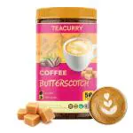 TEACURRY Butterscotch Coffee, 50 Grams - Helps with cholesterol level, Digestion, Boost Mood - Instant Coffee Powder of Butterscotch flavour