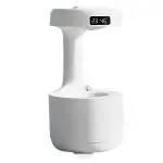 TLISMI Cool Mist Anti-Gravity Water Drop Air Humidifier Desktop Aroma Diffuser with 2 Modes, Intelligent Auto-Off Protection, Night Light, Clock, USB Powered, Ideal for Bedroom, Office, Birthday Gift