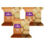 Jai Jalaram Premium Orange Cookies Soft & Crispy Made In Small Batches Buttery & Tasty Perfectly Baked Snack - 200 g - Pack Of 3