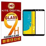 Kite Digital Samsung J4 PLUS BLACK 5D Premium Tempered Glass Screen Protector Slim 9H Hard 2.5D