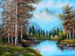 Elegance Nature Landscape Big Canvas Painting For Home Decoration - 42 X 31.25 Inch