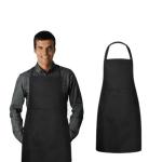KEDIT Pack Of 1 Apron Black Colour Home Kitchen Waterproof Dustproof Unisex Aprons Frant Side Pocket for Men and Women perfect for Restaurant Coffee House Cooking Bar Salon Use Apron Anywhare, (KEDTARN-114)