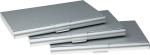 StealODeal Silver Stainless Steel 10 Card Holder (Set Of 3)
