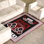 HomeCarpet Maroon Furnishing Hut Ethnic Velvet Touch Abstract Chenille Velvet Carpet - |60