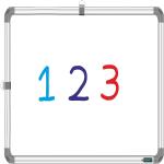 SRIRATNA Non Magnetic 1X1.5 Feet,Double Sided Writing Whiteboard & Chalkboard,Pack of 1 Whiteboards (White, Green)