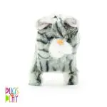 Hamleys Huggable Cuddly Zoe Walking Cat Stuffed Toy, Soft Toys For Kids, Cute Plushies Purple, Multicolour, 3Y+