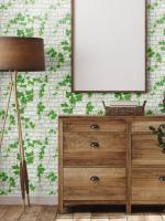 Asian Paints ezyCR8 Tuscan Vineyard Multi Green Self-Adhesive Peel & Stick Wallpaper -45 x 500 cm