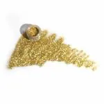 TS COSMETICS Loose Glitter Eyeshadow powder shiny Glitter | Loose Glitter Eyeshadow For Eye Makeup | Highly Pigmented Eyeshadow With Radiant Shimmer | Dull gold