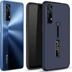 CarryWrap Back Cover for Realme 7 (Blue, Grip Case, Pack of: 1)