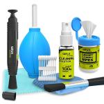 Gizga Essentials Suede Lens Cleaning Kit for camera Black