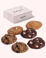 Cocosutra GIANT Gourmet Cookies - 100g each | Box of 6 Signature Cookies | Eggless Varieties | 600g