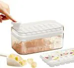 HomeCloud White Plastic Ice Cube Moulds & Trays