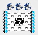 Theme My Party Multicolor Backdrop Printed On High Quality Flex Print With Latex Balloons (Set of 1)