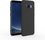Mcase Black Plastic, Silicon Back Cover For Samsung Galaxy S8 (Model - Grip Back Case - 21559)