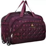LexCorp Purple Polyester and Nylon Strolley Duffel Bag 70L (Large)