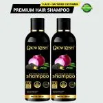 Grow Kesh Hair Growth and Hair Fall Control Onion Shampoo 200ml (Pack of 2)