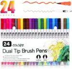 Rangwell Tip Brush Pens (Pack of 24)