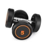Healthex Black Rubber Dumbbells, 5