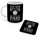 Whats Your Kick Advocate Theme Law Motivational White Ceramic Coffee Mug with Coaster 325 ML