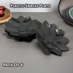 Inpro Serve Snacks in Style with our Plastic Small Plate Set of 6 - Perfect Addition to Your Kitchen Utensils and Dinnerware Collection!