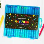Scoobies Assorted Colours Smudge Free Waterproof Ink Gel Pens With 0.5 mm Tip (Pack of 30)