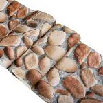 Eurotex Brown Stone Design PVC Wallpaper 53 cm x 1000 cm (EW-75801)