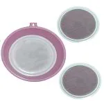 Quistal Plastic 3 in 1 interchangeable Sieve for Flour, Spices/ Food Strainer/ Atta Chalni for Kitchen
