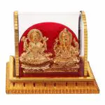 Awesome Craft Gold Plated Acrylic Laxmi Ganesh Idol Statue Showpiece - Decoration Items for Home Decor Mandir Temple Pooja Room Living Room Table Bedroom Office Gifts