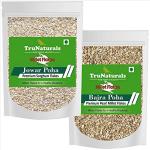 TruNaturals Jowar & Bajra Flakes Poha Combo 450g x 2 | Jowar Flakes & Bajra Flakes for Breakfast Sugar Free | Millet Flakes Poha Combo Offer | Sorghum & Pearl Millet Poha Organic, Minimally processed, Gluten Free